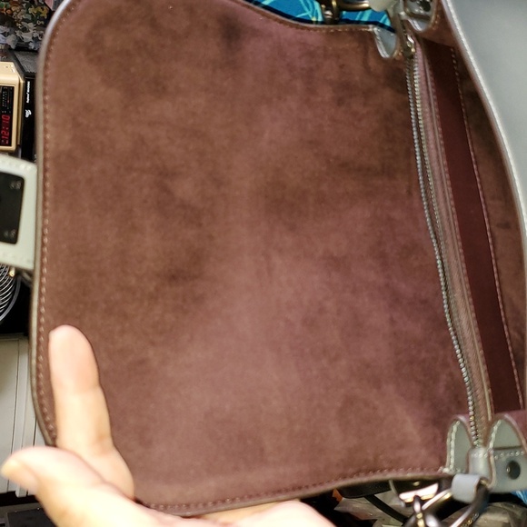 Coach Glovetan Leather Beat Bag Granite - Picture 6 of 10